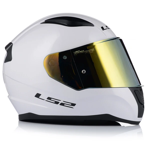 Ls2 Rapıd 2 Beyaz Fullface Motosiklet Kaskı Gold Camlı - 3