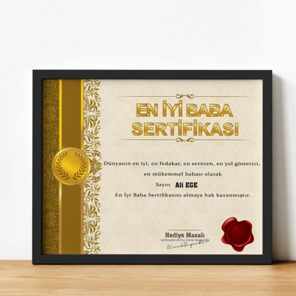 A4 Siyah Yatay Çerçeve Kişiye Özel - 3