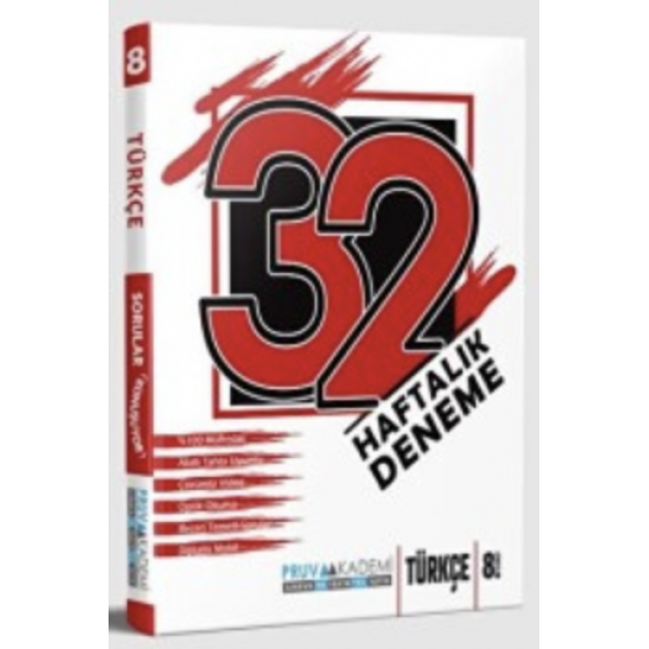 8. SINIF TÜRKÇE 32 HAFTALIK DENEMELERİ