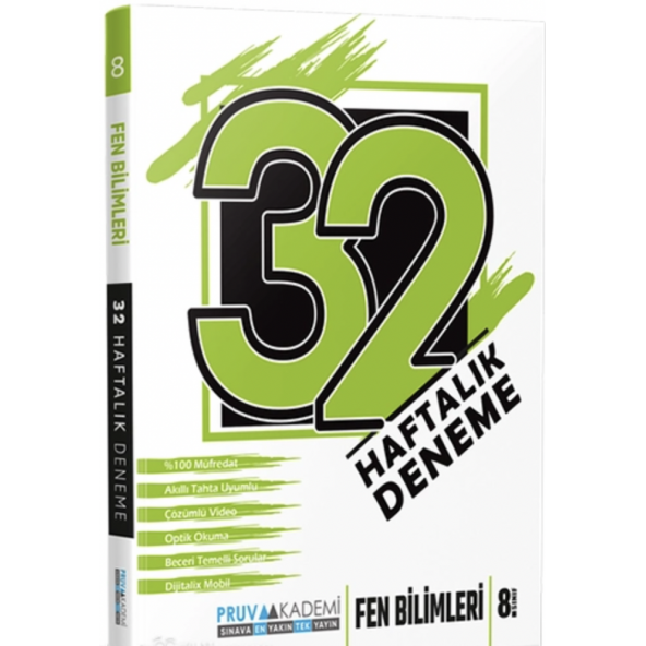 8. SINIF FEN BİLİMLERİ 32 HAFTALIK DENEMELERİ