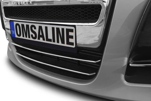 OMSA Fiat Doblo Krom Ön Tampon Çıtası 2 Parça 2010-2014 Arası - 3