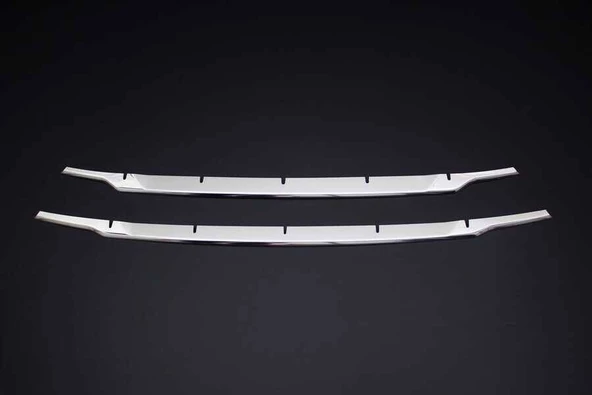 OMSA Ford Courier Krom Ön Tampon Çıtası 2 Parça 2014-2017 Arası - 2