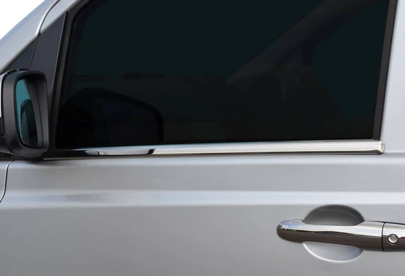 OMSA Mercedes Vito W639 Krom Cam Alt Çıtası 2 Parça 2010-2014 Arası - 3