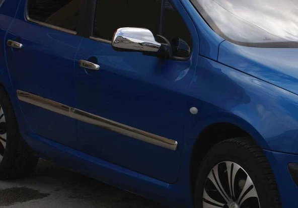 OMSA Peugeot 307 HB/SW/CC Krom Ayna Kapağı 2 Parça Abs 2001-2008 Arası - 3