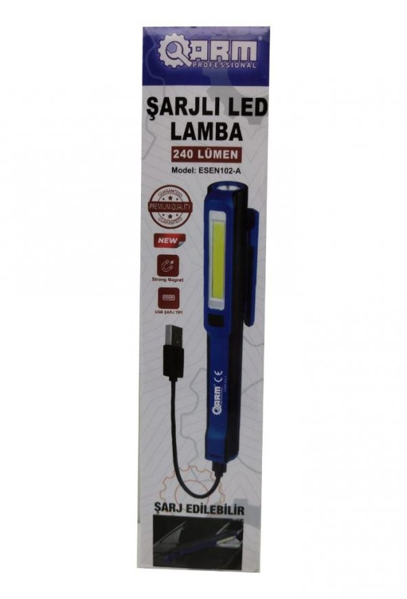 ARM Esen 102-A Şarjlı Led Fener 240 Lümen - 4