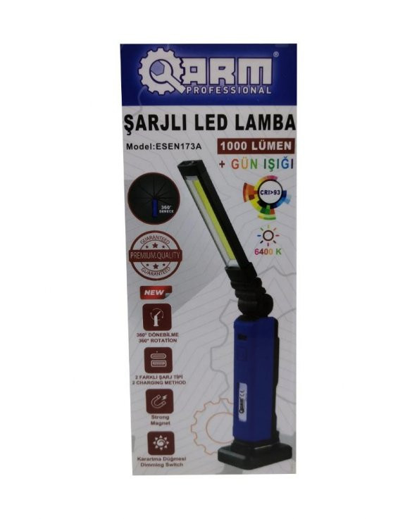 ARM Esen 173-A Şarjlı Led Fener 1000 Lümen - 4
