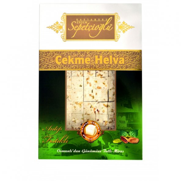 Erdem Sepetçioğlu Antep Fıstıklı Çekme Helva (V) 550 gr ürün görseli