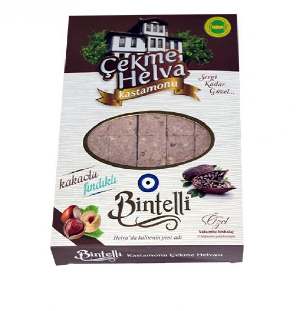 Bintelli Kakaolu Fındıklı Çekme Helva (V) 250 gr