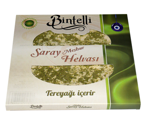 Bintelli Saray Helvası Antep Fıstıklı Çekme Helva (V) 400 gr