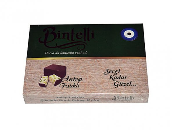 Bintelli Çikolatalı Antep Fıstıklı Çekme Helva 200 gr