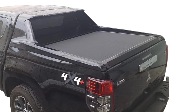 OMSA Mitsubishi L200 Omback Sürgülü Bagaj Kapama (Plastik Rollbarlı İçin) Siyah 2020 ve Sonrası