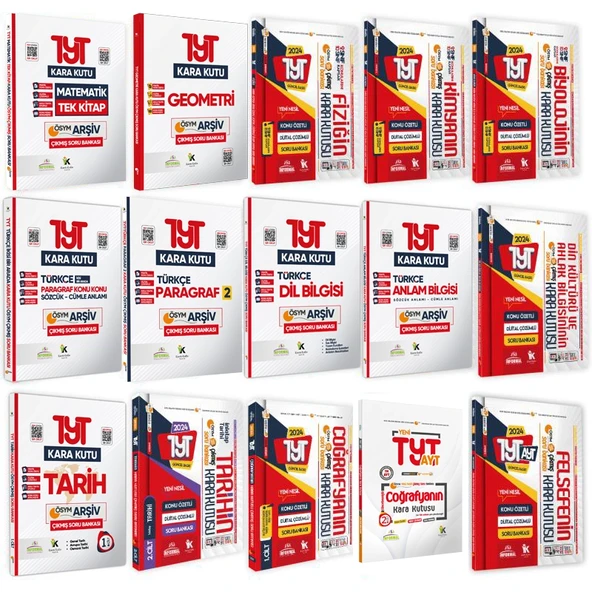 YKS-TYTnin Kara Kutusu EŞİT AĞIRLIK ALTIN PAKET SET Konu Ö.Dijital Çözümlü Çıkmış Soru Bankası