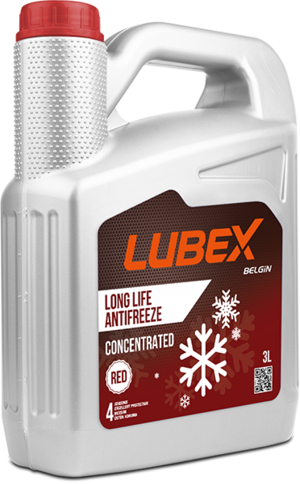 LUBEX LONG LIFE ANTIFREEZE CONCENTRATED RED 3 LİTRE