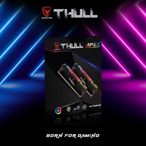 Thull Apex 16GB Kıts (2X8GB) 3200MHZ CL16 1.35V Rgb Heatsınk Ddr4 Ram THL-PCAPX25600D4-16G-B - 5