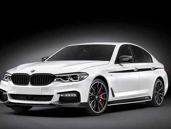 OMSA BMW F30 3 Serisi Marşpiyel Piano Black ABS 2 Parça 2011 ve Sonrası