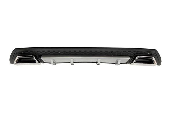 OMSA Universal Difüzör Elit Plus G 2 Krom Egzos-Gri/Mat Siyah ABS