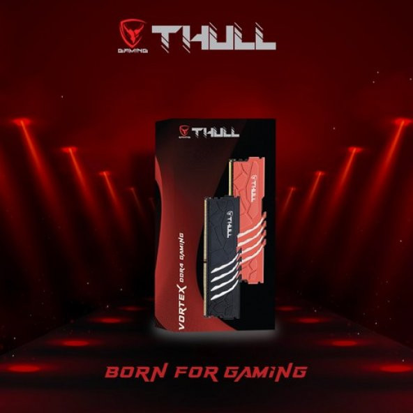 Thull Vortex 8gb 3600MHZ CL19 1.35V Black Heatsınk Ddr4 Ram THL-PCVTX28800D4-8G-B - 5