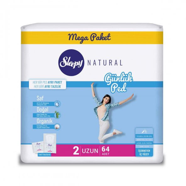 Sleepy Natural Günlük Ped Mega Uzun 191 Adet