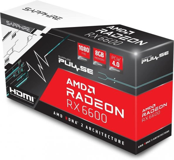 Sapphire RX 6600 Pulse 11310-01-20G 128 Bit GDDR6 8 GB Ekran Kartı Outlet ürün görseli 1