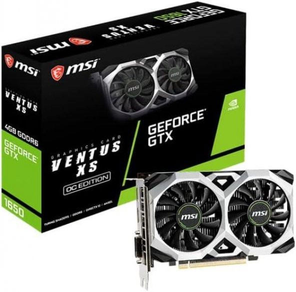 MSI GTX 1650 D6 Ventus XS OC 128 Bit GDDR6 4 GB Ekran Kartı Outlet