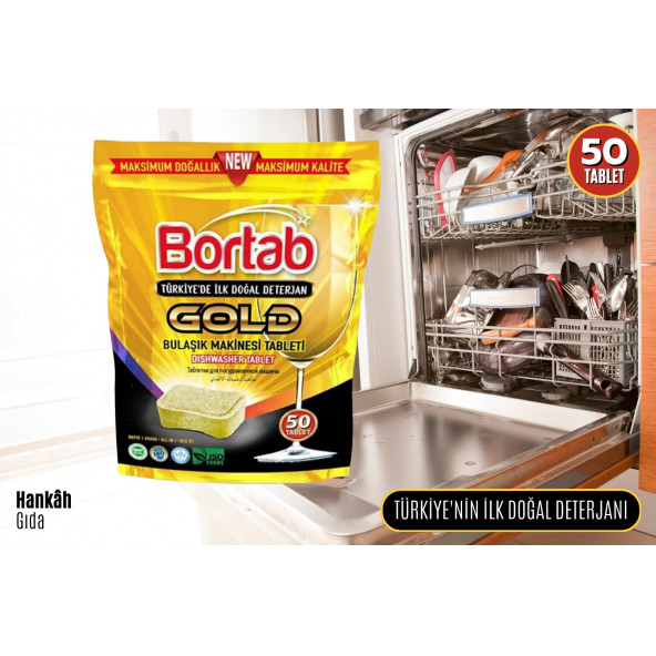 Bortab Bulaşık Makinesi Tableti 50 Adet