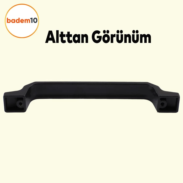 Can Mobilya Mutfak Dolabı Çekmece Dolap Kapak Kulpu Düz Metal Kulp Kulbu Kulpu 128 Mm Siyah - 4