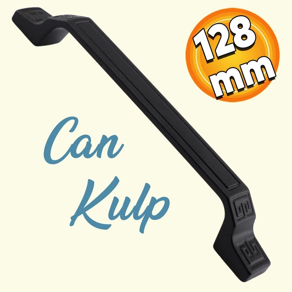Can Mobilya Mutfak Dolabı Çekmece Dolap Kapak Kulpu Düz Metal Kulp Kulbu Kulpu 128 Mm Siyah