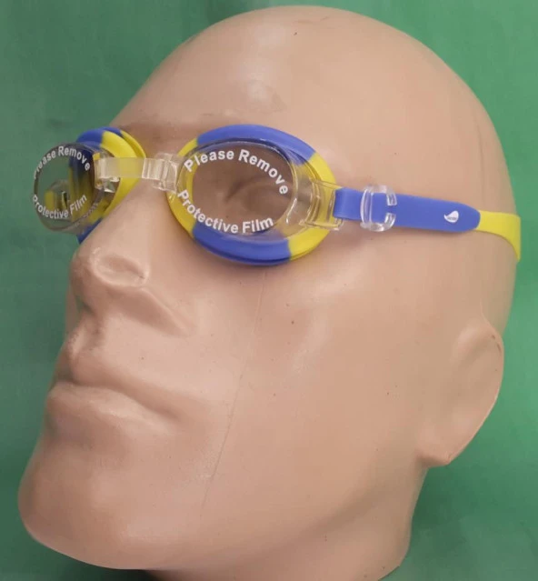 Olander Dino Çocuk Yüzücü Gözlüğü  Mavi-Beyaz - Resim 3