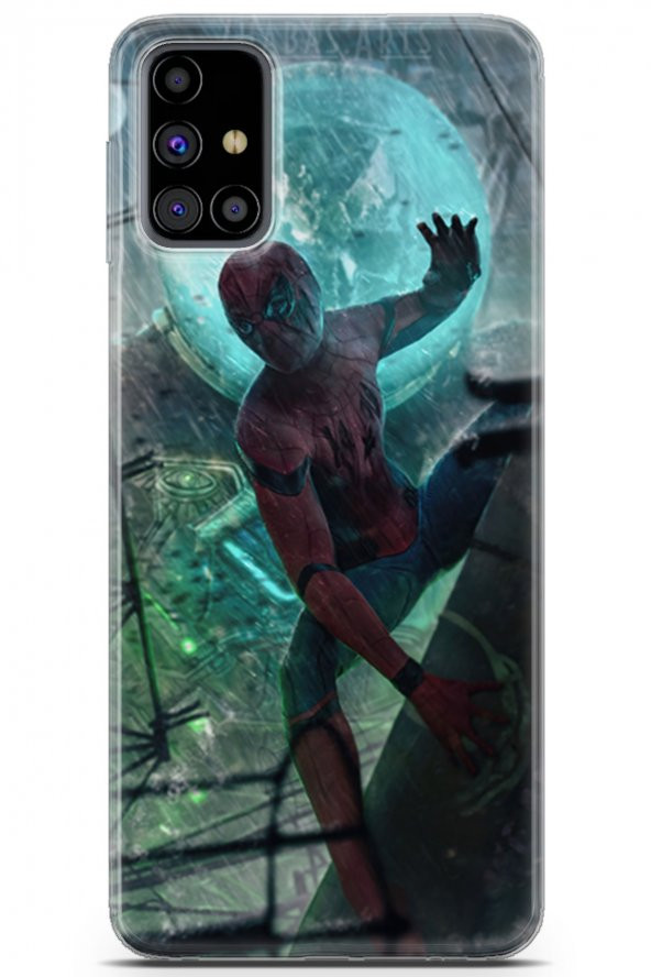 Samsung Galaxy M31s Uyumlu Kılıf Supers 19 Marvel Movie Tam Koruma Kılıf Yeşil