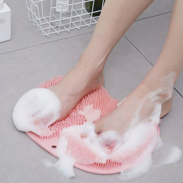 Vantuzlu Silikon Banyo Kesesi Masaj Lifi - 9