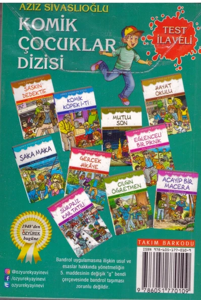ÖZYÜREK KOMİK ÇOCUKLAR DİZİSİ ( 10 KİTAP )