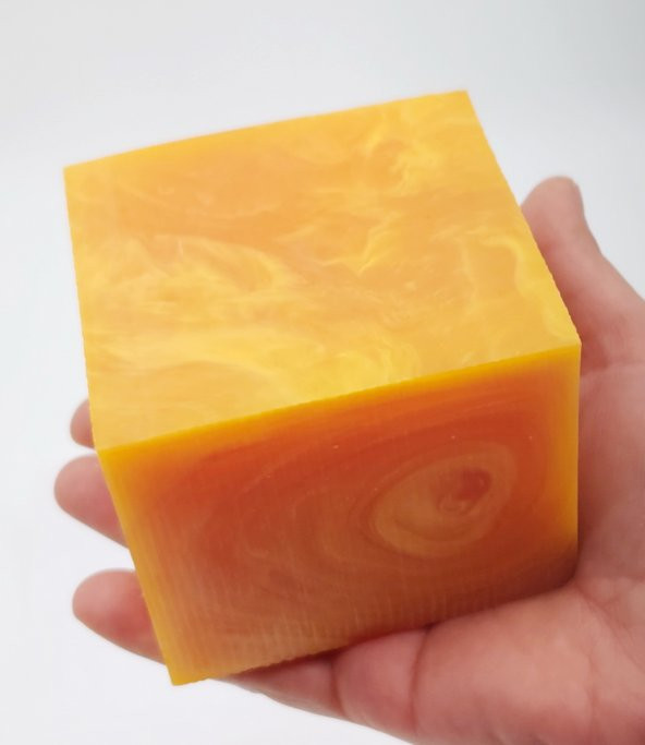 Sarı Hareli Sıkma Kehribar Kütle 500 gr. - 4