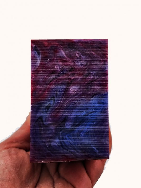 Mavi Mor Hareli Amerikan Katalin Tesbih Hammaddesi - Resim 2