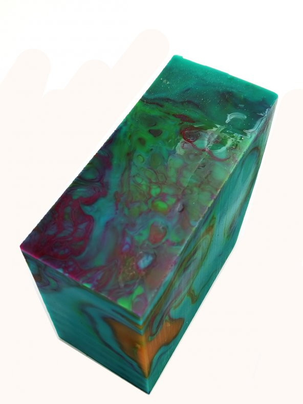 Renkli Turkuaz Katalin Hammadde 480 gr. - Resim 5