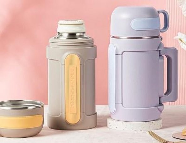 TKK Çelik Sport Termos 1000Ml Mor - 5