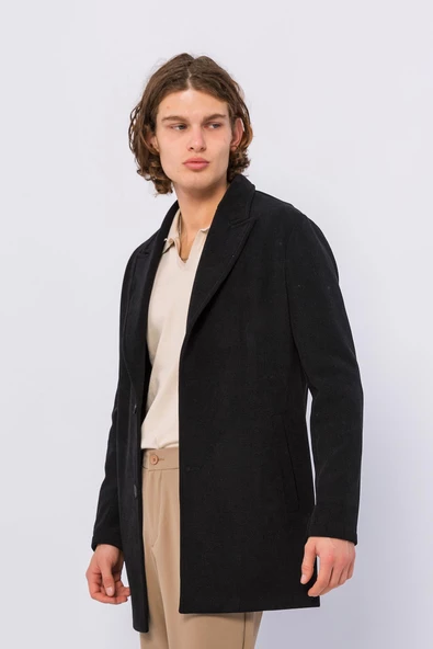 Erkek Renkli Regular Fit Kadife Laminasyonlu İçi Polarlı Sıcak Tutan Kışlık Klasik Kaban - 6