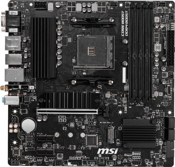 MSI B550M PRO-VDH Wi-Fi AMD AM4 DDR4 Micro ATX Anakart Teşhir - 4