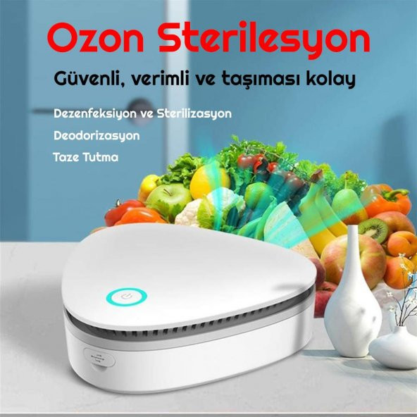 UpWay Ozon Sterilizatör Araç Buzdolabı Hava Temizleme Koku Giderici Dezenfeksiyon Cihazı - 3