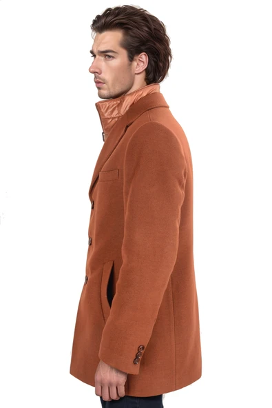 Cengiz İnler Poşetli Yaka Erkek Kaban - 8