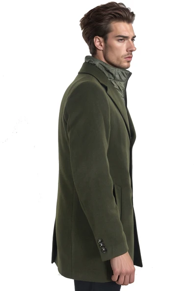 Cengiz İnler Poşetli Yaka Erkek Kaban - 4