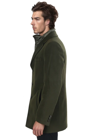 Cengiz İnler Poşetli Yaka Erkek Kaban - 3