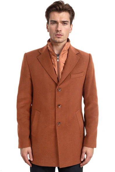 Cengiz İnler Poşetli Yaka Erkek Kaban - 9