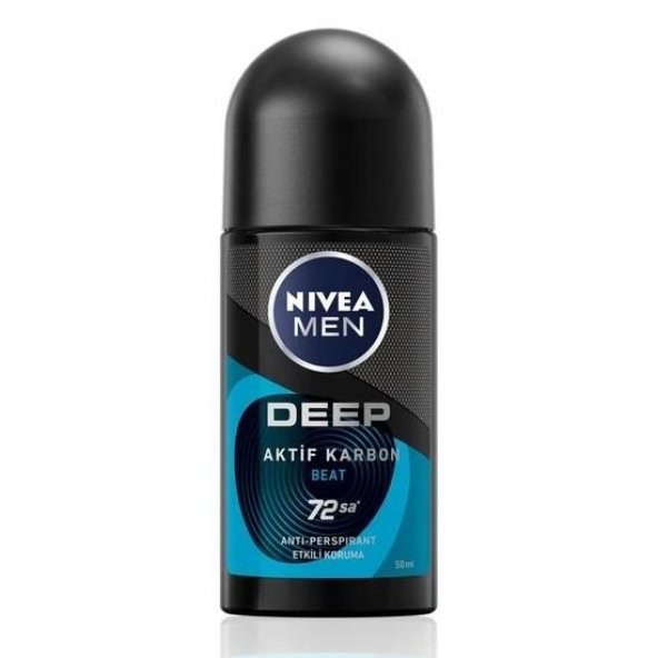 Nıvea Roll On Deep Beat Aktif Karbon Bay 50 Ml