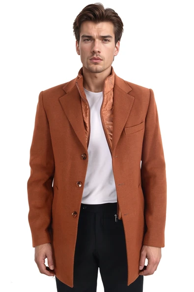 Cengiz İnler Poşetli Yaka Erkek Kaban - 11