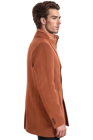 Cengiz İnler Poşetli Yaka Erkek Kaban - 10