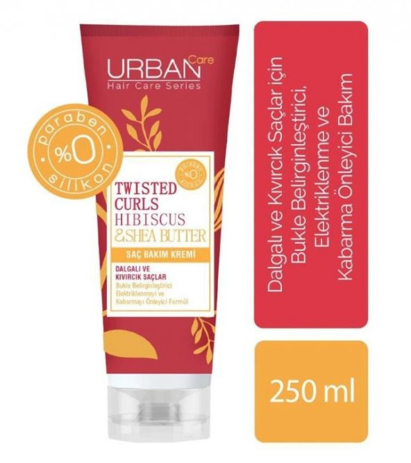 Urban Care Hibiscus & Shea Butter Kıvırcık Ve Dalgalı Saçlara Saç Kremi 250 Ml