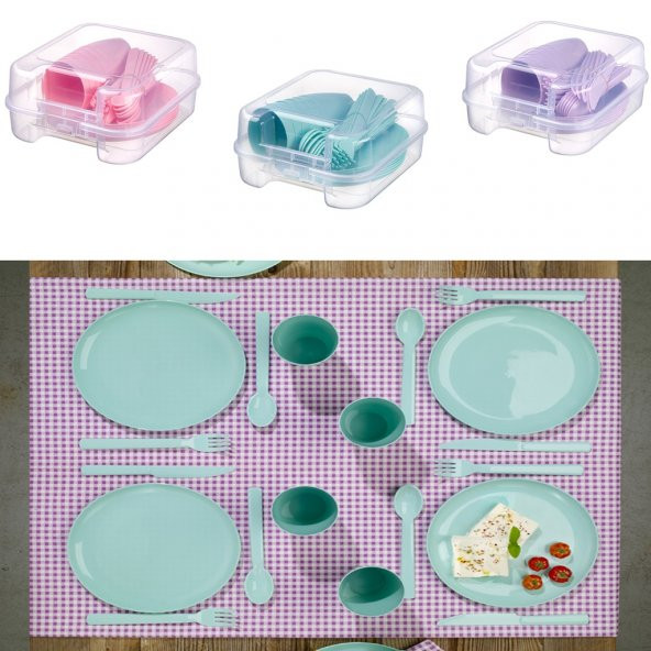 6 Kişilik Çantalı Piknik Seti (4116)