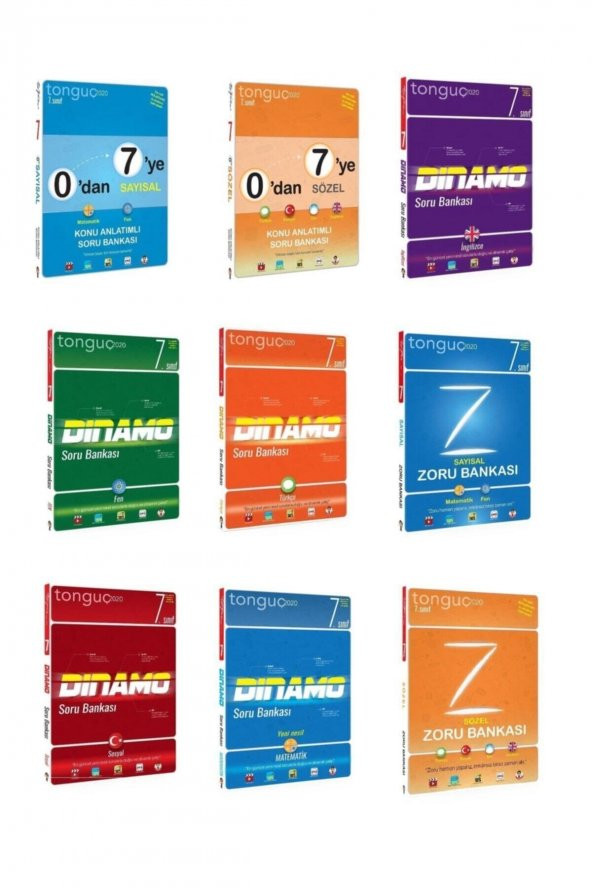 0dan 7ye - 7. Sınıf Dinamo ve Zoru Bankası Seti - Tonguç Yayınları - 2
