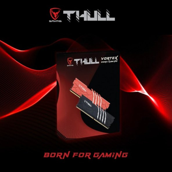 Thull Vortex 32GB Kıts (2X16GB) 6400MHZ CL32 1.4V Red Heatsınk Ddr5 Ram THL-PCVTX51200D5-32G-R - 5