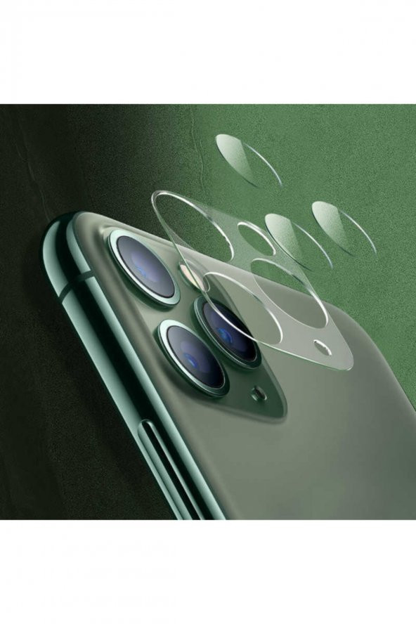 Iphone 11 Pro Uyumlu Full Kamera Lens Koruyucu Film